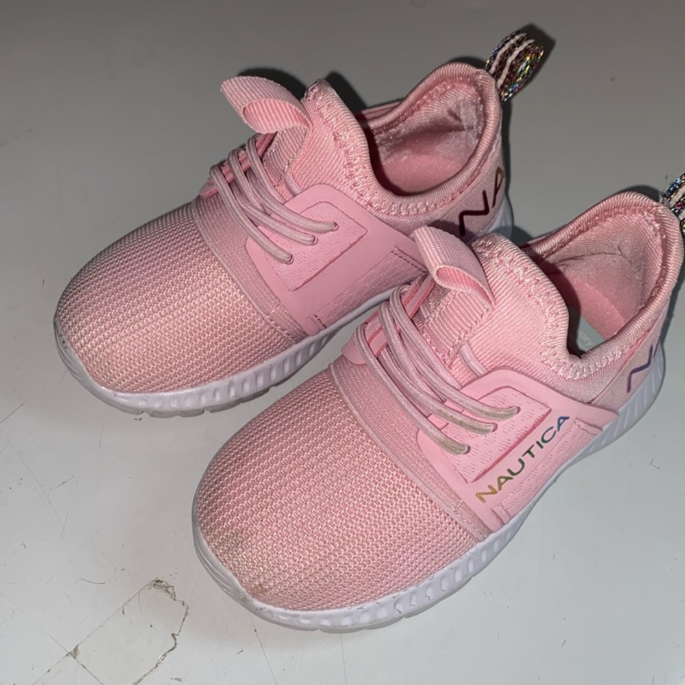 ✨ pink toddler nautica shoes